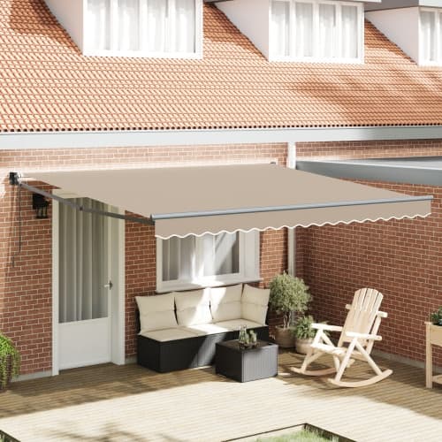Automatisk Utdragbar Markis Beige 400x300 cm