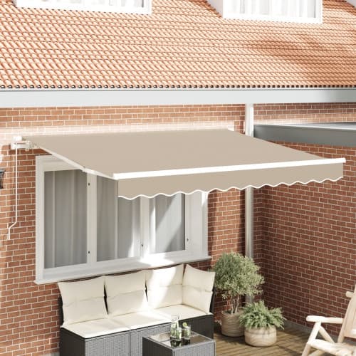 Markis Ersättnings Tyg för 3.5x2.5 m Ram Beige