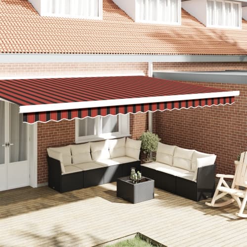 Markisställ för 5 m ram Färgglad 4.8x0.2 m