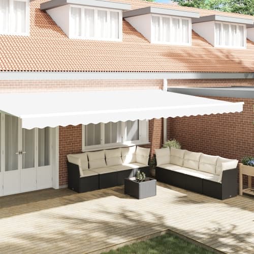 Markis Valance för 6 m Ram Vit 5.8x0.2 m