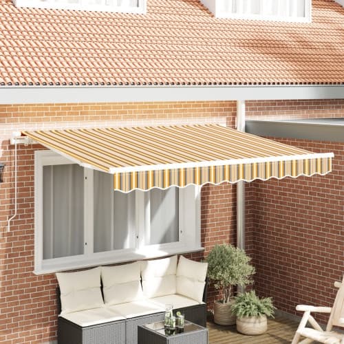 Markis Ersättningstyg för 2.5x2 m Ram Färggrann Rand