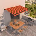 Miniatyrbild 1 av 2: Markis manuellt infällbar 450x350 cm orange och brun