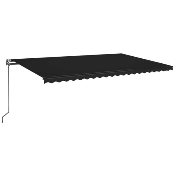Markis automatiskt infällbar 500x350 cm antracit
