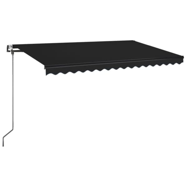 Markis automatiskt infällbar 450x350 cm antracit