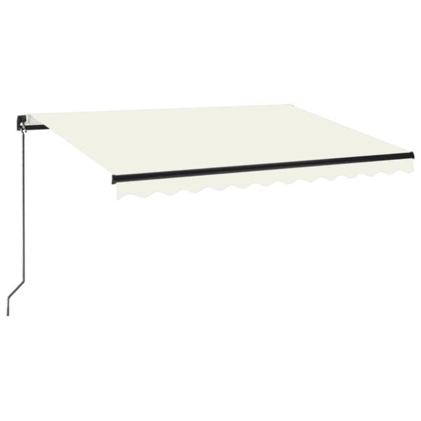 Markis manuellt infällbar 350x250 cm gräddvit