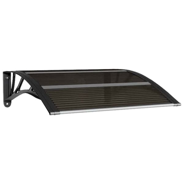 Entrétak svart 80x75 cm polykarbonat