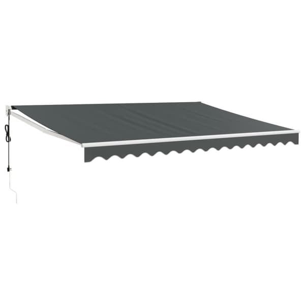 Automatisk infällbar markis antracit 4,5x3 m