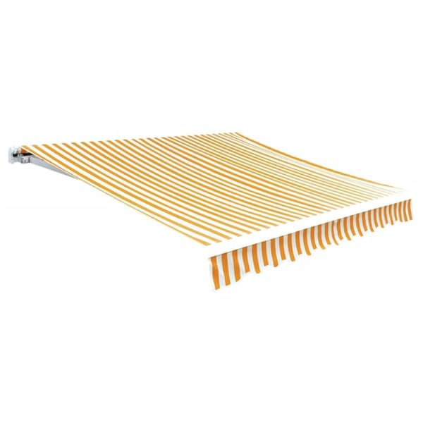Markisduk solros 4 x 3 m gul & vit (utan ram)