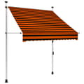 Miniatyrbild 1 av 2: Markis manuellt infällbar 150 cm orange och brun