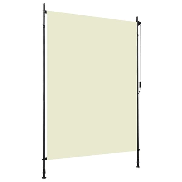 Rullgardin utomhus 150x270 cm gräddvit