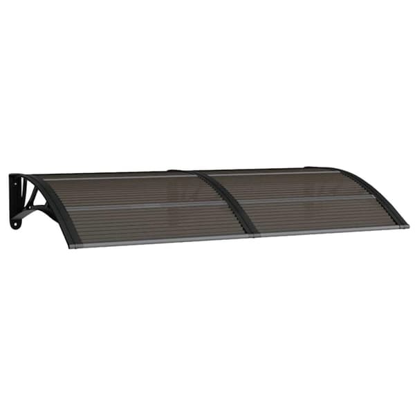 Entrétak svart 150x75 cm polykarbonat