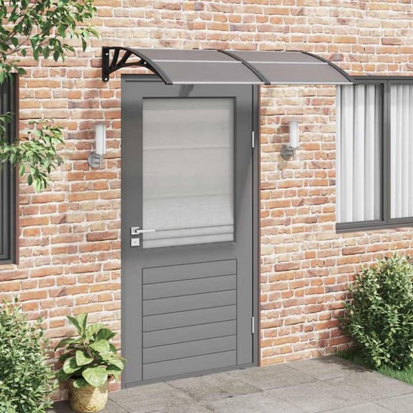 Entrétak svart 150x75 cm polykarbonat