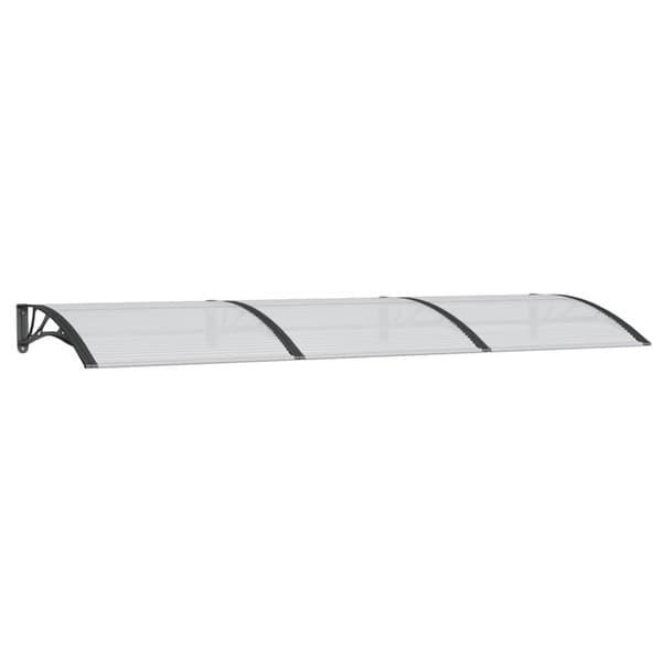 Entrétak svart 300x100 cm polykarbonat