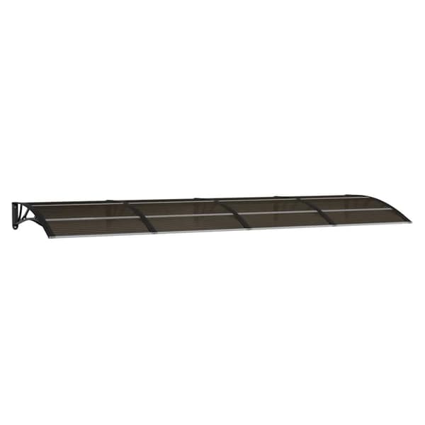 Entrétak svart 350x100 cm polykarbonat