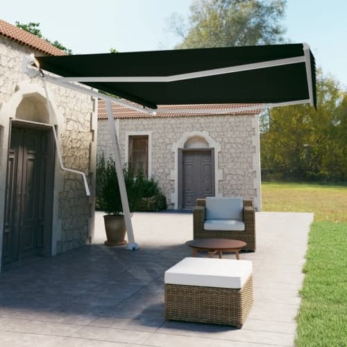 Markis automatisk fristående 500x350 cm antracit