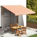 Miniatyrbild 1 av 2: Markisväv gul och orange 4x3,5 m