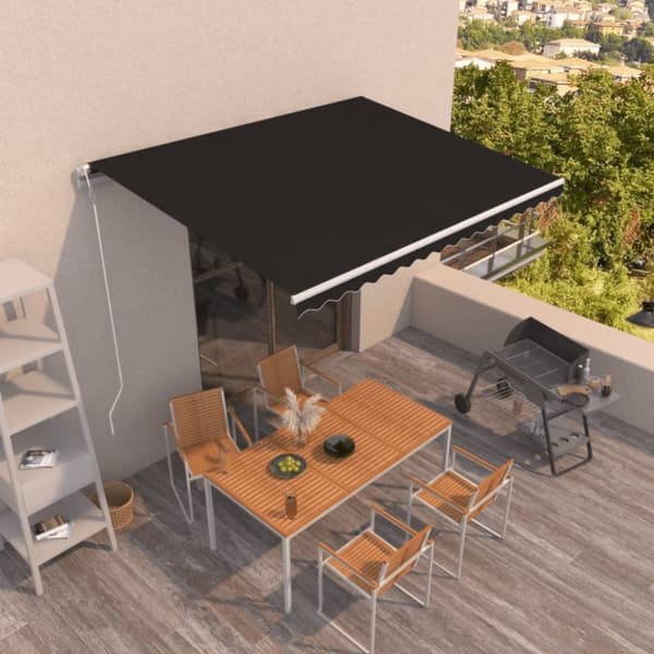 Automatisk markis 400x350 cm antracit