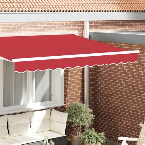 Markis Valance för 2.5 m Ram Röd 2.3x0.2 m
