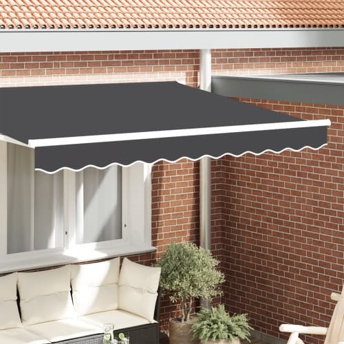 Markiskappa för 2.5 m ram Antracit 2.3x0.2 m