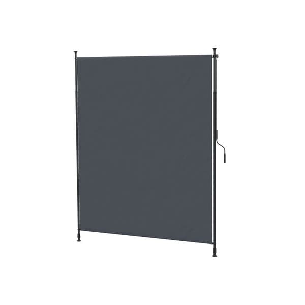 Outsunny butik vertikal 200 x 292 cm, grå aluminium, för terrasser och balkonger