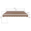 Miniatyrbillede 2 af 2: Retractable Markise, UV Beskyttelse, Holdbar Aluminiumramme,2,5 x 2M