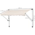 Miniatyrbillede 3 af 4: Retractable Manual Canopy, Beige Farve, Justerbar Højde