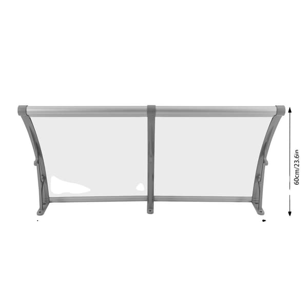 Regn Tag Kappe, Bueformet Design, Holdbart Aluminiumlegering, 120x60 cm Størrelse,Sølvramme