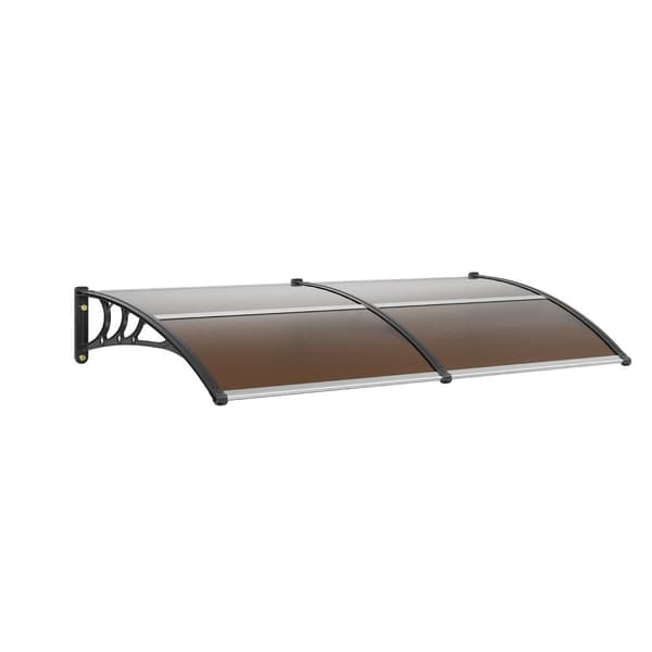 VEVOR Markis, UPF 50+ Skydd, Hållbar Polycarbonat, Stilfull Design,40x80 Brun