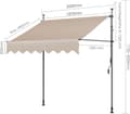 Miniatyrbild 2 av 2: Markiser, khakifärg, justerbar höjd 200-300 cm,Khaki 200x120 cm