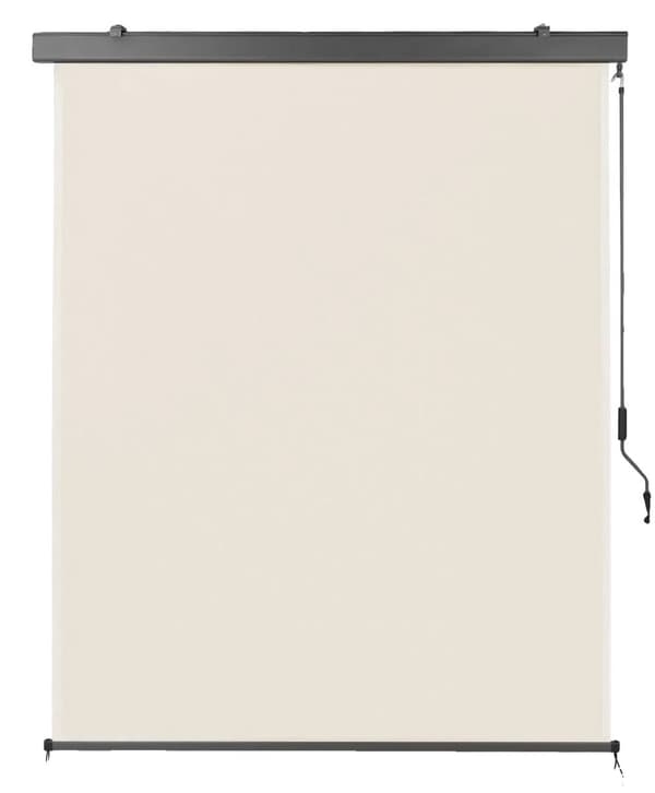 Retraktabel vertikal markis, UV-beständig, manuell drift,Beige 140 cm x 250 cm