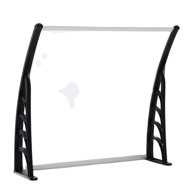 150 cm polycarbonat hoveddør regntæt dørvitrage, PP-materiale beslag, højkvalitets polymermaterialer, nem montering,Klar