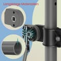 Miniatyrbild 4 av 6: Rootz Clamp Balcony Awisning - Höjd justerbar solskugga - pulverbelagd stål - 300 cm x 120 cm x 220-300 cm