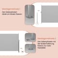 Miniatyrbillede 3 af 5: Rootz Side Awner - Udvidelig skygge - Sunshade - Rust Resistent - Pulverlakeret stål - 160 cm x 350 cm