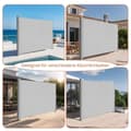 Miniatyrbillede 4 af 5: Rootz Side Awner - Udvidelig skygge - Sunshade - Rust Resistent - Pulverlakeret stål - 160 cm x 350 cm
