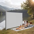 Miniatyrbillede 2 af 5: Rootz Side Awner - Udvidelig skygge - Sunshade - Rust Resistent - Pulverlakeret stål - 160 cm x 350 cm