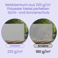 Miniatyrbild 4 av 5: Rootz Side Awisning - Utdragbar uteplatsskugga - Rustbeständig solsköld - Pulverbelagd stål - 200 cm x 350 cm