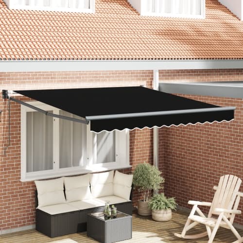 Automatisk Utdragbar Markis Svart 300x250 cm