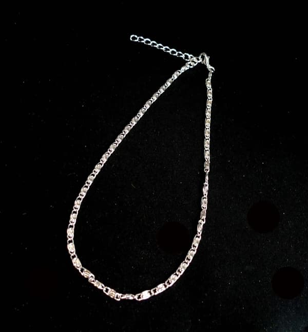Ankellänk 22cm+5cm Förlängning Silverpläterad