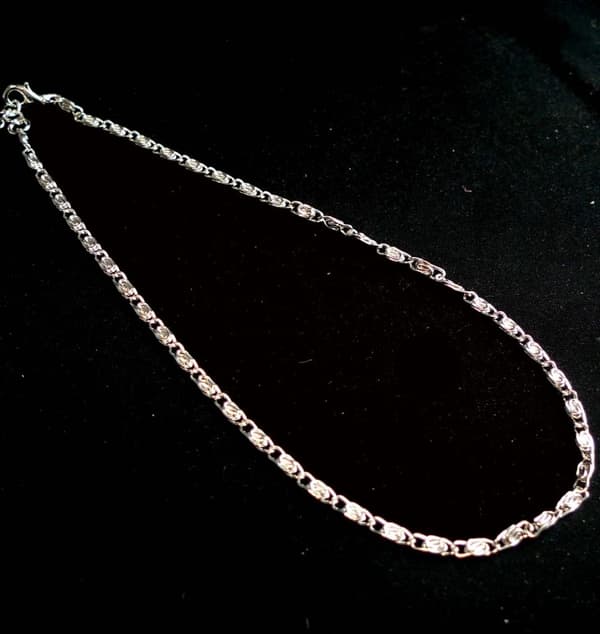 Ankellänk 25cm+5cm Förlängning Silverpläterad