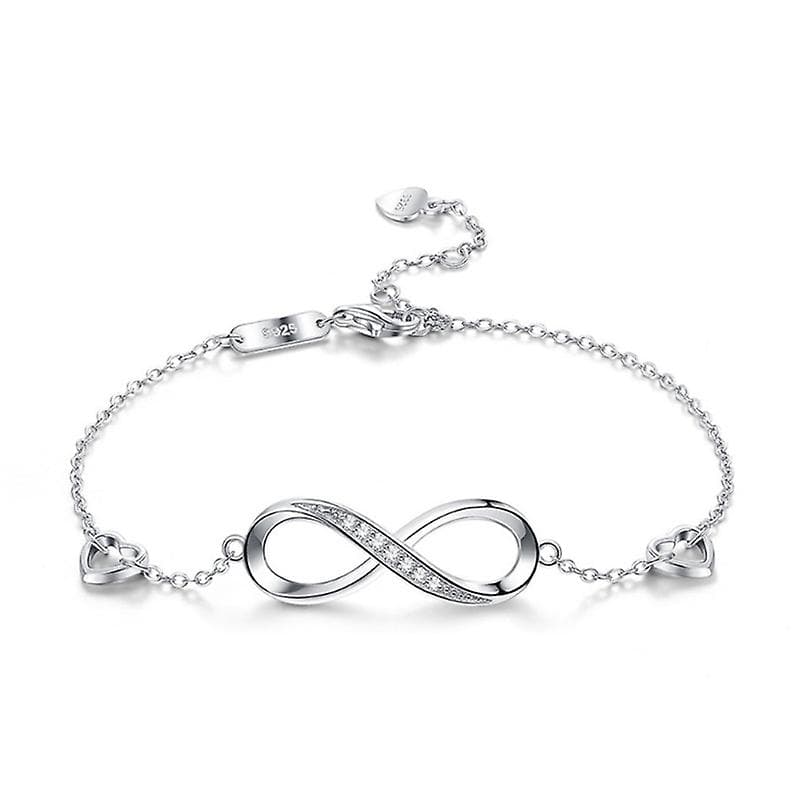 Infinity Heart Symbol Charm Armband