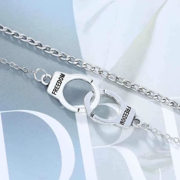 Boho Handfängsel Ankelband Silver Layer Anklet Summer Anklet Armband Set Beach Foot Chain