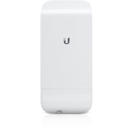 UBIQUITI airMAX NanoStation M2 loco; 2.4 GHz frequency band; Plug-and-play integration with airMAX antennas; 150+ Mbps, range 5+ km, 8.5 dBi.