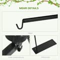 Miniatyrbillede 6 af 9: Reptil Lampe Stand, 40x15x95 cm, Sort