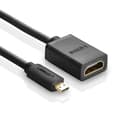 Miniatyrbild 3 av 6: Ugreen Adapter HDMI Till Micro HDMI Kabel 20cm - Svart