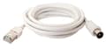 Miniatyrbild 1 av 2: Koaxialkabel Koax Hane - RJ45 (8P8C) Hane 2.00 m Vit