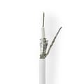 Miniatyrbilde 2 av 5: Nedis Tale Kabel på Snelle | RG58C/U | 50 Ohm | Dobbelt skjermet | ECA | 50.0 m | Koax | PVC | Hvit | Gaveeske