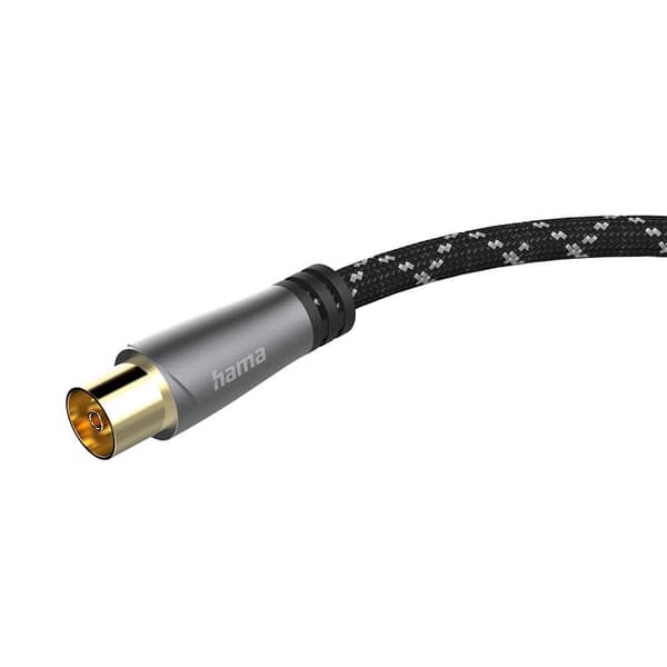 Hama Antennekabel 120dB Svart/Grå 5m