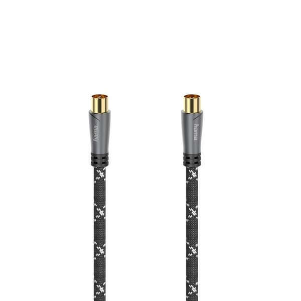 Hama Antennekabel 120dB Svart/Grå 5m