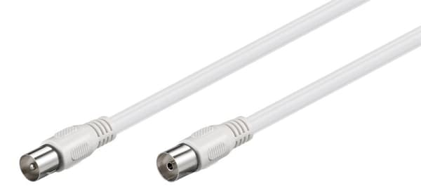 Goobay Antennkabel (Class A+, >95 dB), 3x skärmad koaxial-plugg > koaxial-plugg (helt skärmad), 3 m