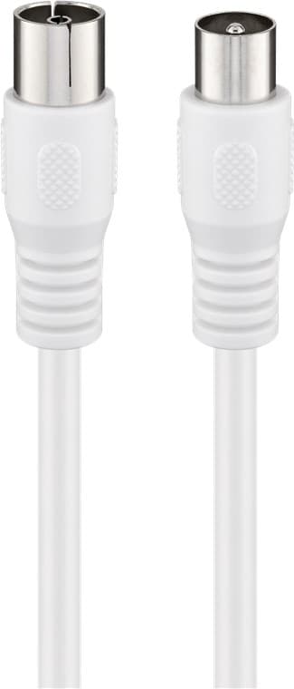 Goobay Antennkabel (Class A+, >95 dB), 3x skärmad koaxial-plugg > koaxial-plugg (helt skärmad), 3 m